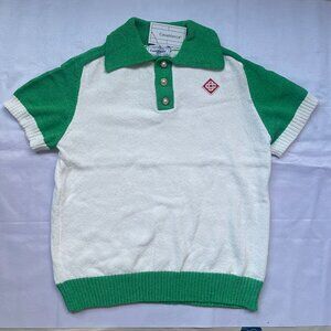 Casablanca Colour Blocking Boucle Polo